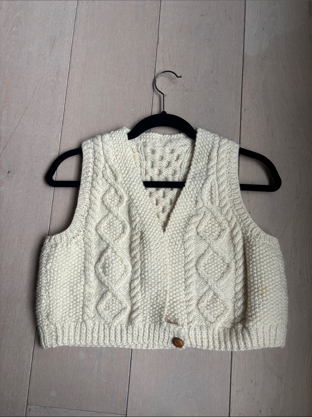 Handmade knit vest